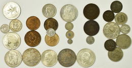 Südamerika: Lot 30 Münzen Aus Südamerika Wie Peru, Brasilien, Argentina, Paraguay, Uruguay Sowie Mex - Andere - Amerika