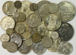 Niederlande: Lot 34 Silbermünzen Aus Den Niederlanden, Dabei: Löwentaler 1604; 2½ Gulden 1847, 1872, - 1795-1814 :  Frans Protectoraat Van Napoleon