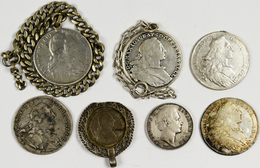 Altdeutschland Und RDR Bis 1800: Bayern: Lot 7 Großsilber-Münzen; Madonnentaler 1755, 1760, 1768, 17 - Autres & Non Classés