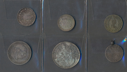 Haus Habsburg: Kleines Lot 6 Münzen, Dabei: Prager Groschen Um 1310, 20 Kreuzer 1848 Ferdinand I., 2 - Andere - Europa