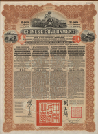 Alte Aktien / Wertpapiere: 1913, Chinese Government Gold Loan Issued By The Deutsch-Asiatische Bank, - Andere & Zonder Classificatie