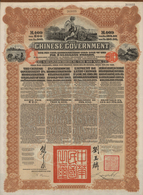 Alte Aktien / Wertpapiere: 1913, Chinese Government Gold Loan Issued By The Deutsch-Asiatische Bank, - Other & Unclassified