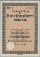 Alte Aktien / Wertpapiere: STEUERGUTSCHEIN: Lot 5 Steuergutscheine Von 11.12.1937 Mit Unterdruckbuch - Andere & Zonder Classificatie