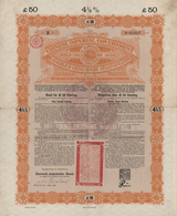 Alte Aktien / Wertpapiere: 1898/1903, 3 Chinese Government Bonds, Including 1 Issued For The Shangha - Sonstige & Ohne Zuordnung