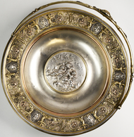 Varia, Sonstiges: Große Silberne (Obst) Schale, Stempel 875 M, Teilvergoldet. Gewicht über 500 G. De - Andere & Zonder Classificatie