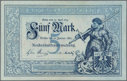 Deutschland - Deutsches Reich Bis 1945: Reichskassenschein 5 Mark 1882, Ro.6, Erstklassige Erhaltung - Andere & Zonder Classificatie