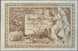 Deutschland - Deutsches Reich Bis 1945: Reichskassenschein 50 Mark Vom 10. Januar 1882, Ro.8, Sehr S - Sonstige & Ohne Zuordnung