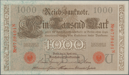 Deutschland - Deutsches Reich Bis 1945: Kleines Lot Mit 7 Banknoten Der Serien 1904-1910, Dabei 5, 1 - Other & Unclassified