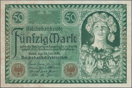 Deutschland - Deutsches Reich Bis 1945: 50 Mark 1920 MUSTER, Ro.66M Mit Perforation "Druckprobe" Und - Sonstige & Ohne Zuordnung