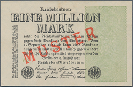 Deutschland - Deutsches Reich Bis 1945: 1 Million Mark 1923 Muster Aus Laufender Serie Mit Fz. VD Un - Sonstige & Ohne Zuordnung