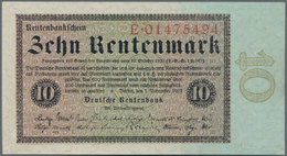 Deutschland - Deutsches Reich Bis 1945: 10 Rentenmark 1923, Ro.157, Sehr Saubere, Nur Wenig Gebrauch - Other & Unclassified