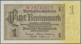 Deutschland - Deutsches Reich Bis 1945: Lot Mit 9 Banknoten 1 Und 2 Rentenmark 1937 Ro.166, 167 (UNC - Other & Unclassified