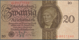 Deutschland - Deutsches Reich Bis 1945: Sehr Schönes Lot Mit 4 Banknoten Der Holbein-Serie 1924, Mit - Andere & Zonder Classificatie