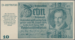 Deutschland - Deutsches Reich Bis 1945: 10 Reichsmark Der Notausgaben 1945 Der Reichsbankstellen Gra - Other & Unclassified