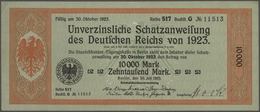 Deutschland - Deutsches Reich Bis 1945: Lot Mit 5 Schatzanweisungen Des Deutschen Reichs Von 1923 üb - Autres & Non Classés