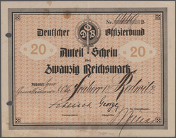 Deutschland - Deutsches Reich Bis 1945: Deutscher Offiziersbund, Anteilsschein über 20 Reichsmark, A - Andere & Zonder Classificatie