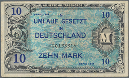 Deutschland - Alliierte Miltärbehörde + Ausgaben 1945-1948: Alliierte Militärbehörde 10 Mark 1944, U - Other & Unclassified