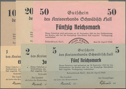 Deutschland - Alliierte Miltärbehörde + Ausgaben 1945-1948: Schwäbisch Hall, Kreisverband, 1, 2, 5, - Autres & Non Classés