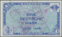 Deutschland - Bank Deutscher Länder + Bundesrepublik Deutschland: 1 DM 1948 MUSTER Mit Zwei Perforat - Autres & Non Classés