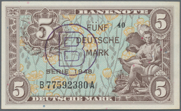 Deutschland - Bank Deutscher Länder + Bundesrepublik Deutschland: 5 DM 1948 Mit Stempel "B" Für West - Andere & Zonder Classificatie