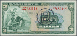 Deutschland - Bank Deutscher Länder + Bundesrepublik Deutschland: 20 DM 1948 Mit Stempel "B" Für Wes - Autres & Non Classés