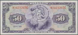 Deutschland - Bank Deutscher Länder + Bundesrepublik Deutschland: 50 DM 1948 Mit Stempel "B" Für Wes - Andere & Zonder Classificatie