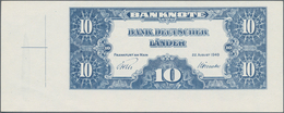 Deutschland - Bank Deutscher Länder + Bundesrepublik Deutschland: 10 DM 1949, Offset Druck Der Rücks - Autres & Non Classés