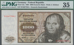 Deutschland - Bank Deutscher Länder + Bundesrepublik Deutschland: 1000 DM 1960, Ro.268a, Sehr Sauber - Andere & Zonder Classificatie