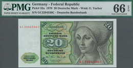 Deutschland - Bank Deutscher Länder + Bundesrepublik Deutschland: 20 DM 1970, Ro.271a Mit KN GC32945 - Other & Unclassified
