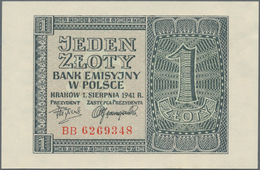 Deutschland - Nebengebiete Deutsches Reich: Generalgouvernement Polen, Lot Mit 9 Banknoten, Dabei Ei - Andere & Zonder Classificatie