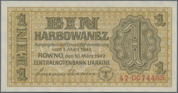 Deutschland - Nebengebiete Deutsches Reich: Zentralnotenbank Ukraine Lot Mit 8 Banknoten 1 (UNC), 5 - Sonstige & Ohne Zuordnung