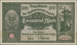 Deutschland - Nebengebiete Deutsches Reich: Danzig - Stadtgemeinde, 1000 Mark 15.03.1923, Ro.795, Le - Altri & Non Classificati