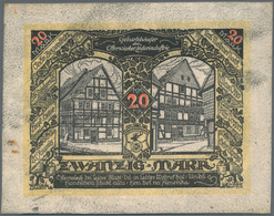 Deutschland - Notgeld Besonderer Art: Osterwieck, Stadt, Ledergeld, 20 Mark, 1.5.1922, Weißes Glacél - Altri & Non Classificati