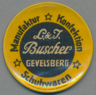 Deutschland - Briefmarkennotgeld: GEVELSBERG, L. & J. Buscher, Schuhwaren, 40 Pf. Ziffer, Zelluloidk - Autres & Non Classés