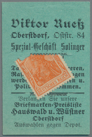 Deutschland - Briefmarkennotgeld: OBERSTDORF, Viktor Rueß, Solinger Messer Und Taschenmesser, 10 Pf. - Other & Unclassified
