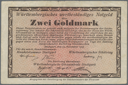 Deutschland - Länderscheine: Württemberg, Handelskammer Stuttgart Und Württembergische Vereinsbank, - Altri & Non Classificati