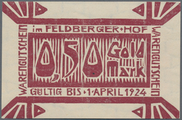 Deutschland - Notgeld - Baden: Feldberger Hof, 0,20, 0,50, 1, 2, 5 Goldmark, O. D., 5 GM Mit KN, Erh - [11] Local Banknote Issues