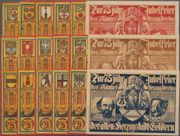 Deutschland - Notgeld - Rheinland: Geldern, Männergesangverein, Je 6 X 75 Pf., 19.-21.8.1922, Serien - [11] Lokale Uitgaven