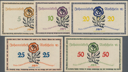 Deutschland - Notgeld - Thüringen: Altenburg, Johannisfest, 5 (braun), 10 (violett), 20 (blau), 25 ( - Lokale Ausgaben