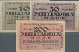 Deutschland - Notgeld - Westfalen: Dortmund, Eisen- Und Stahlwerk Hoesch AG, 10, 50 (Lochentwertung) - Sonstige & Ohne Zuordnung