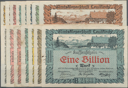 Deutschland - Notgeld - Württemberg: Leutkirch, Amtskörperschaft, 5, 10 Mio., 5, 10 Mrd., 1 Billion - [11] Local Banknote Issues