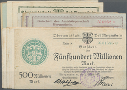 Deutschland - Notgeld - Württemberg: Mergentheim, Bad, Amtskörperschaft, 50, 100 Mrd. Mark, 31.10.19 - [11] Local Banknote Issues