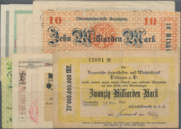 Deutschland - Notgeld - Württemberg: Neresheim, Oberamtssparkasse, 10, 20, 50, 100 Mio., 1 Mrd. Mark - [11] Local Banknote Issues