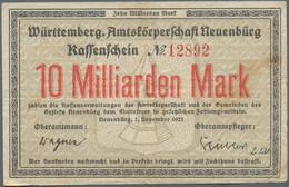 Deutschland - Notgeld - Württemberg: Neuenbürg, Amtskörperschaft, 10, 50 Mrd. Mark, 1.11.1923, Erh. - [11] Lokale Uitgaven