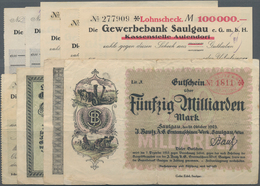 Deutschland - Notgeld - Württemberg: Saulgau, J. Bautz, Erntemaschinen-Werk, 1000 M., 29.9. (2), 27. - Lokale Ausgaben