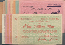 Deutschland - Notgeld - Württemberg: Schussenried, Staatl. Württ. Torfverwaltung, 1 (beschnitten), 2 - [11] Local Banknote Issues