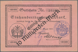 Deutschland - Notgeld - Ehemalige Ostgebiete: Braunsberg, Ostpreußen, Magistrat, 5, 10 Mrd. Mark, O. - Other & Unclassified