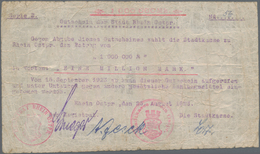 Deutschland - Notgeld - Ehemalige Ostgebiete: Rhein, Ostpreußen, Stadt, 1 Mio. Mark, 25.8.1923, Seri - Autres & Non Classés