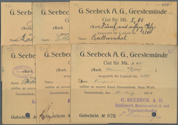 Deutschland - Notgeld - Bremen: 1914, Lot Verschiedener Ausgabestellen, Mit Blumenthal, Bremer Woll- - Lokale Ausgaben