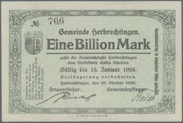 Deutschland - Notgeld - Württemberg: Sammlung In 2 Einsteckalben Mit über 600 Scheinen, Alphabetisch - [11] Local Banknote Issues